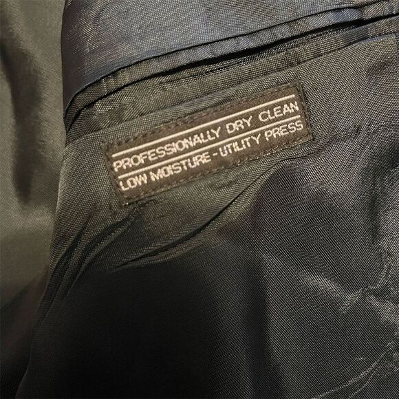 Towncraft Men's Gray Pinstripe Blazer Size 44 Short Classic Fit - Picture 5 of 11